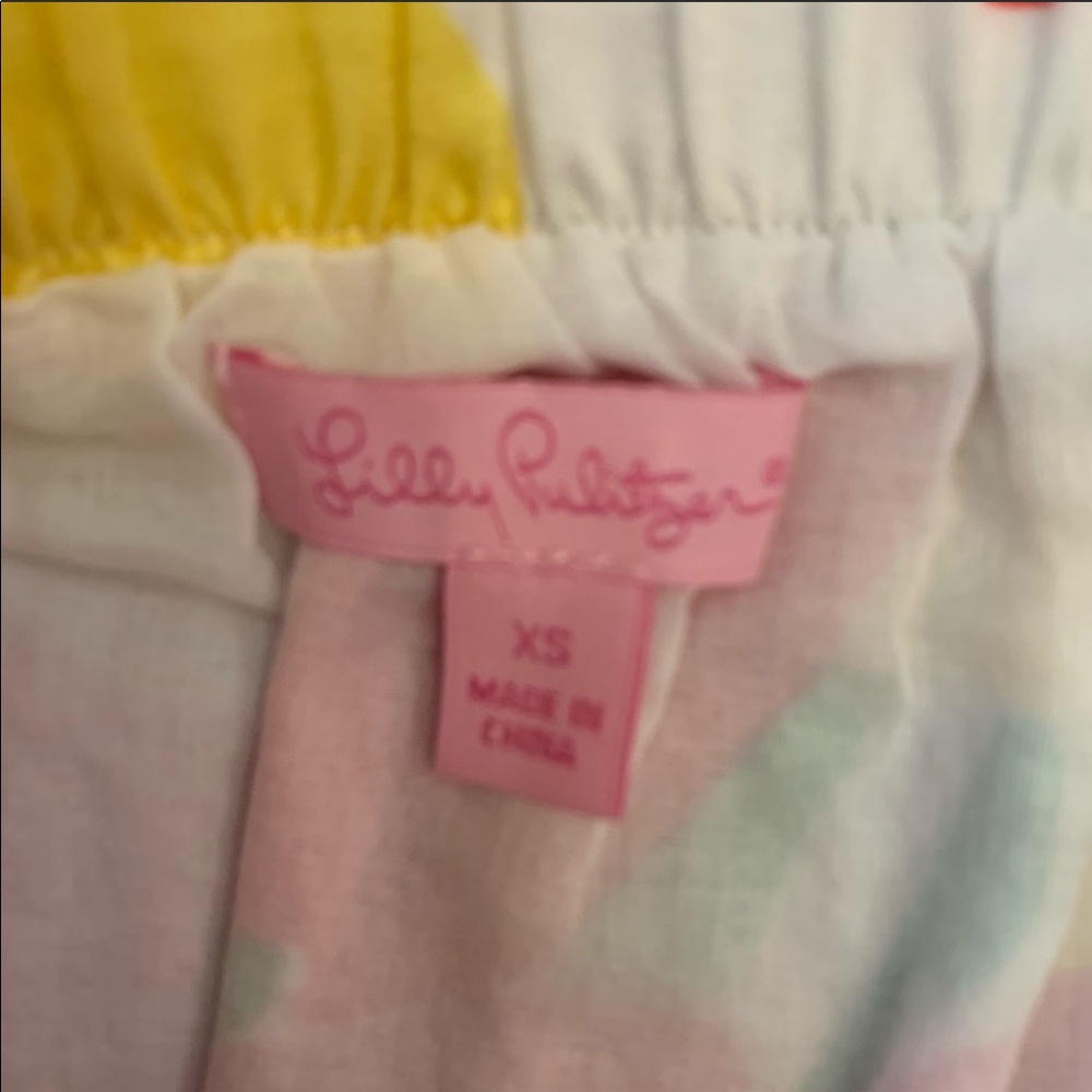LILLY PULITZER BRIAR SKIRT WHITE LAVISH LILLY xs - Picture 3 of 5